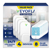VEYOFLY front view of four plug-in units showing compact design and coverage