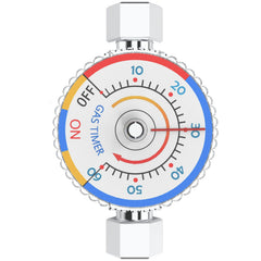 VFLAG close-up of mechanical timer dial showing clear markings for up to 60 minutes safety