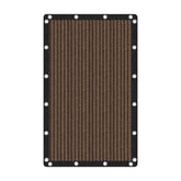 VICLLAX front view of mocha 6x10 shade cloth showing size and finish benefit