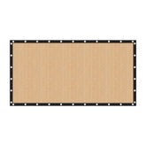 VICLLAX front view of wheat shade cloth showing full sheet and grommets for easy installation