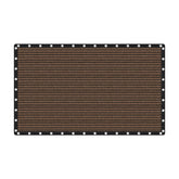 VICLLAX front view of mocha 12x20 ft shade cloth showing size and color for patio privacy
