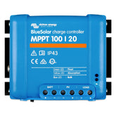Victron Energy BlueSolar front view showing compact design and easy installation benefit