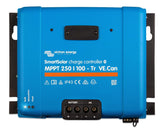 Victron Energy front panel view showing controls and Bluetooth for easy setup