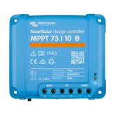 Victron Energy SmartSolar front view showing compact design and clear display benefit