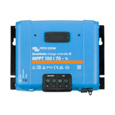 Victron SmartSolar front view showing compact design and efficient cooling benefits