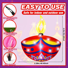 VIHOSE blower and extension cord connection showing quick inflation benefit
