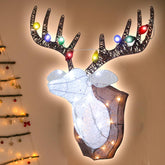 VIKIMORA front view reindeer head creating warm holiday focal point