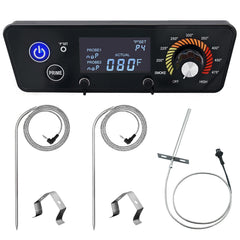 Village Smoker controller front panel showing clear LCD for easy temperature reading and control
