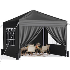 Vinabilia front view canopy tent showing full shelter and practical shade benefit