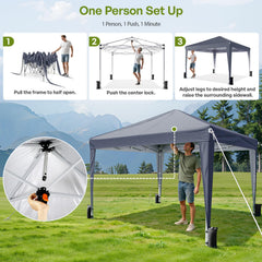 Vinabilia canopy folded in carry bag for compact transport and travel convenience