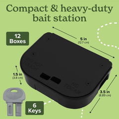 Vine Homecare open station with bait block showing secure bait placement