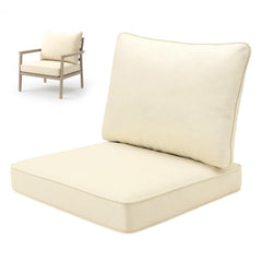 VineBreeze front view of beige cushion set showing neat packaging and attractive look