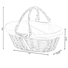 Vintiquewise folding handles upright, easy carrying convenience