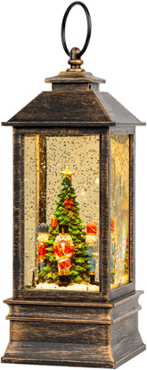 VISFLAIR front view showing nutcracker globe and LED glow, adds holiday charm