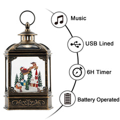 VISFLAIR close-up of Santa and reindeer figurines, detailed craftsmanship benefit