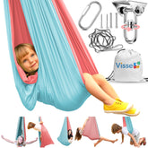 VISSE front view and packaging showing compact gift-ready box and hammock