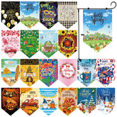 VitalCozy front pack of 20 seasonal flags showing variety and curb appeal