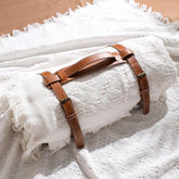 VitalCozy folded front view showing compact carry and portability