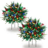VivaPeak front view in planter showing finished festive curb appeal