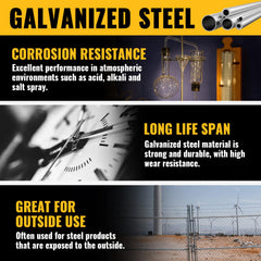 VIVIDA close-up of hot-dip galvanized finish highlighting corrosion resistance