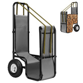 VIVOHOME front view showing full cart and sturdy frame, easy loading benefit