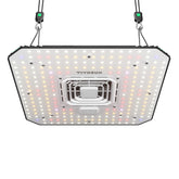 VIVOSUN AeroLight A100 front view showing compact full-spectrum design and even coverage
