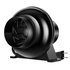 VIVOSUN D4 front view showing compact inline fan and airflow benefits