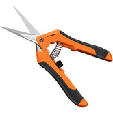 VIVOSUN front view of 12-pack orange shears showing compact benefits
