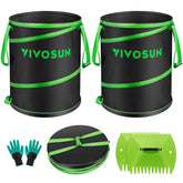 VIVOSUN front view of two 47-gallon bags showing capacity and upright stance
