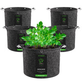 VIVOSUN front view of 15 gallon grow bag showing sturdy shape and planting benefit