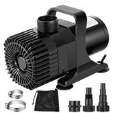 VIVOSUN front view of pump showing compact housing and outlet for versatile setups
