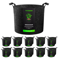 VIVOSUN pack 20 macetas frontales muestra durabilidad
