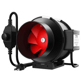 VIVOSUN R6 front view showing compact 6-inch fan and airflow ports for efficient ventilation