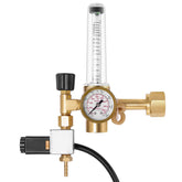 VIVOSUN regulator front view showing durable brass and gauges, ensures precise CO2 control