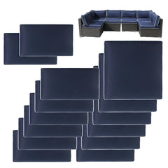 VIXLON front view of full 14-piece cover set protecting cushions