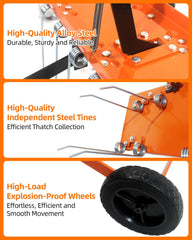 Vlaeng heavy-duty wheels and tires for smooth towing and turf protection