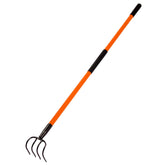 VNIMTI cultivator front view showing full tool and balanced design benefit