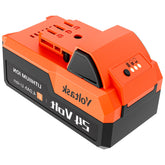 VOLTASK front view of battery pack showing form and label, ready replacement