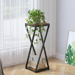 VonDream bottom shelf holding pots, demonstrating load capacity and neat storage