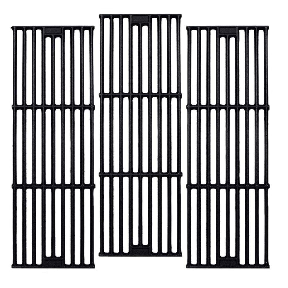 Votenli front view of three cast iron grates showing fit and finish
