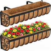 VOXOR front view of 24-inch planter showing clean half-round profile and curb appeal