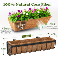 VOXOR planter securely mounted on balcony rail demonstrating stable installation benefit