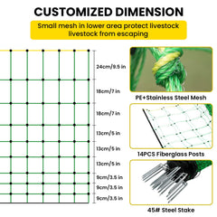 VSTKEN fiberglass posts with double-spike steel stakes showing strong ground hold benefit
