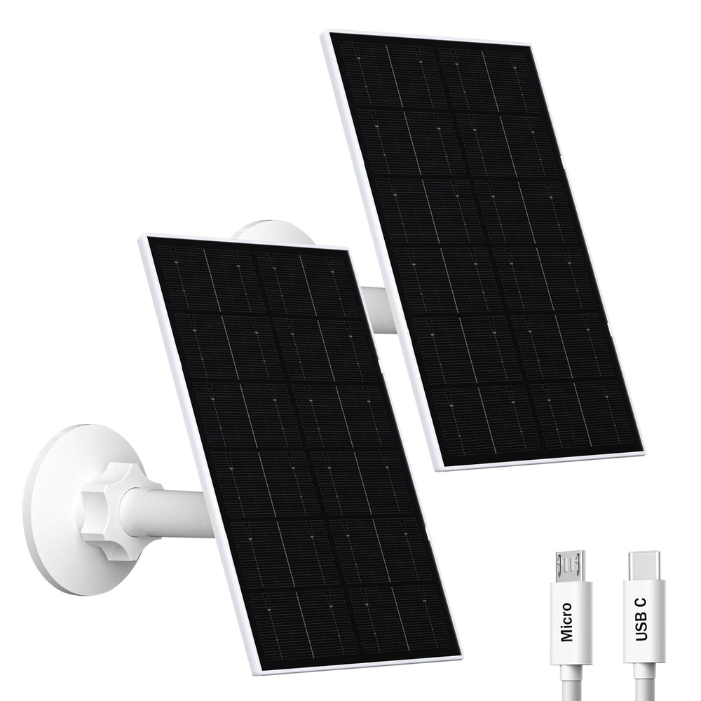 VUEBEE front view of solar panel showing compact weatherproof design and reliable charging