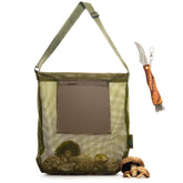 VylerSky front view showing durable bag for easy mushroom carrying
