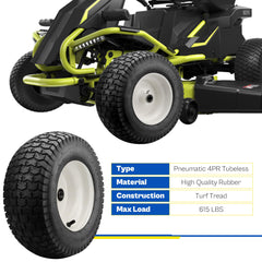 Vypart mounted on riding mower demonstrating direct-fit replacement