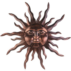 VZVXCC bronze sun front view showing dramatic focal point and curb appeal