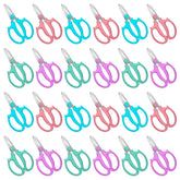VZZNN front pack of 24 colorful shears showing variety and convenience