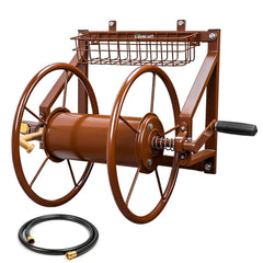 WERMAH front view wall-mounted reel showing compact storage and space saving