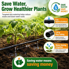 WAIWL close-up of built-in 0.5 GPH emitters highlighting precise watering